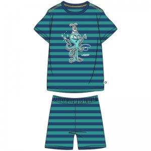 Z - Jersey cotton stretch 974 blauw-groen
