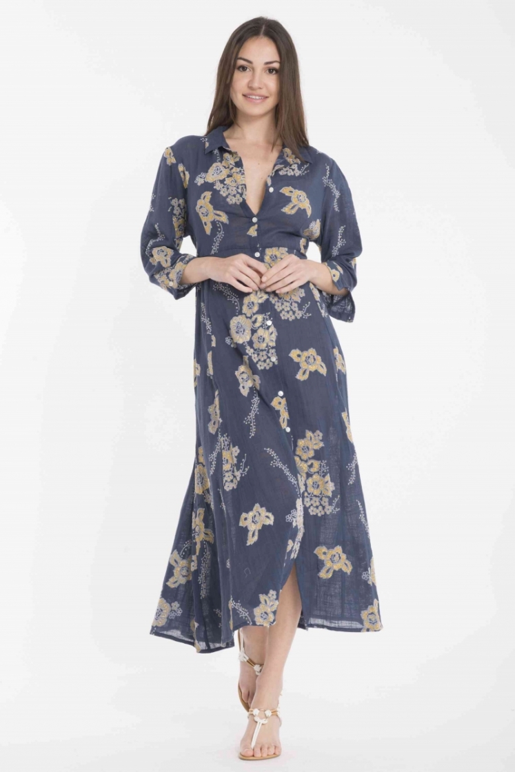 FIJI MAXI DRESS DB22-046 IMPRIME