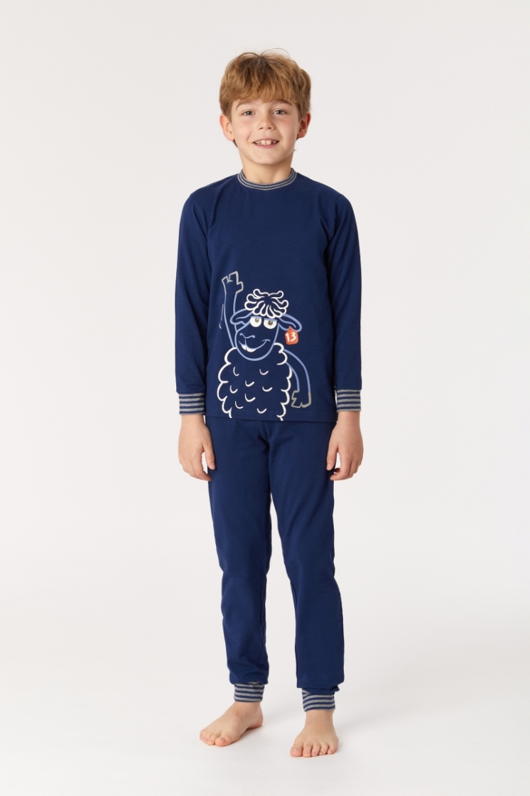 Z - Jersey cotton stretch 869 donkerblauw