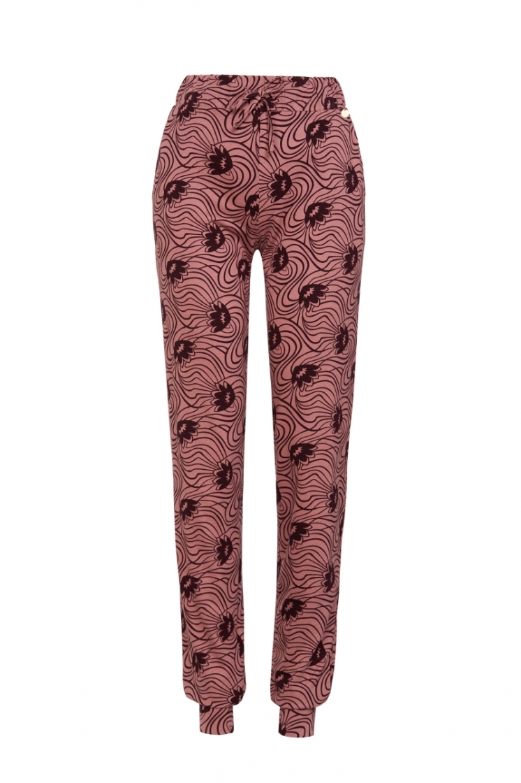 Z - Jersey cotton-modal stretc 985 roze bloeme